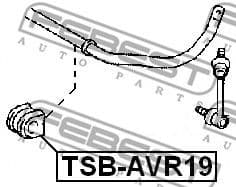 Mounting, stabiliser bar TSB-AVR19