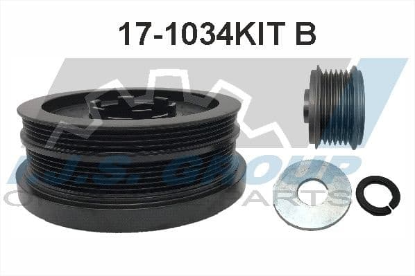 Belt Pulley Set, crankshaft Technology & Quality, Made in Spain 17-1034KIT B