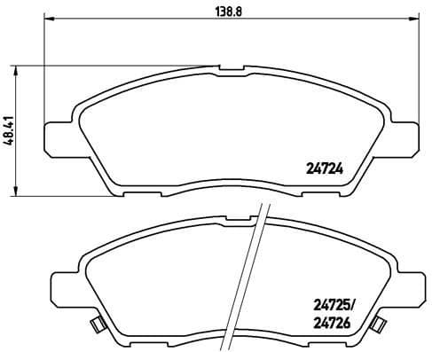 Brake Pad Set, disc brake PRIME LINE P 56 070