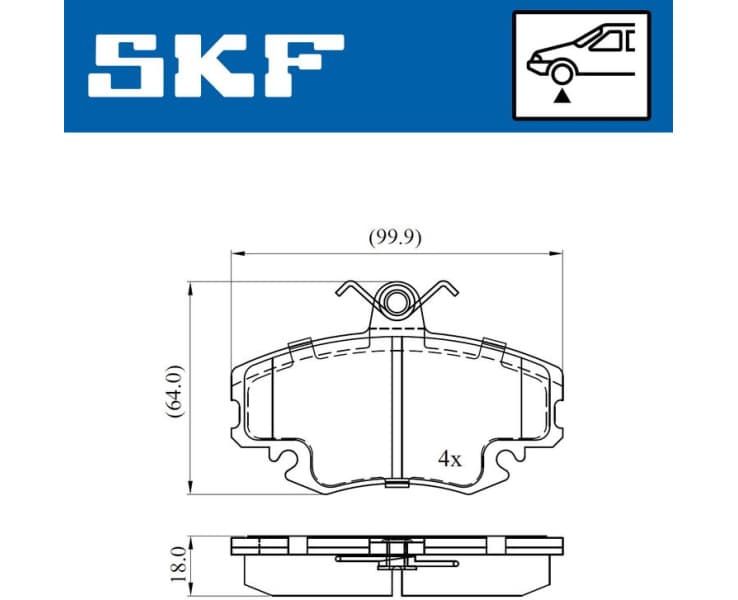Brake Pad Set, disc brake VKBP80413