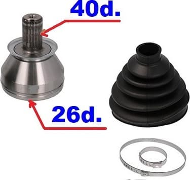 CV joint outer NPZ-FR-040