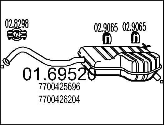 Rear Muffler 01.69520