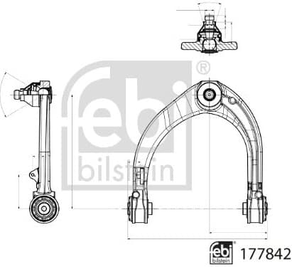 Control/Trailing Arm, wheel suspension 177842 - image 2