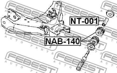 Sleeve, control arm mounting NT-001 - image 2