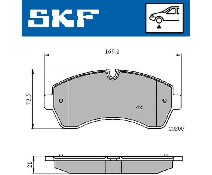 Brake pads front VKBP 80115
