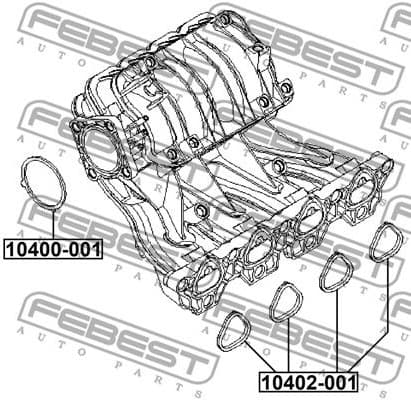 Gasket, intake manifold 10402-001 - image 2
