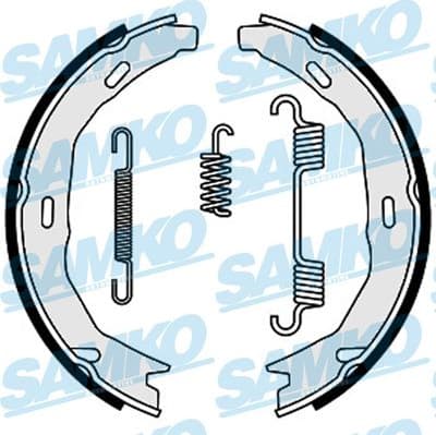 Brake Shoe Set, parking brake 89660