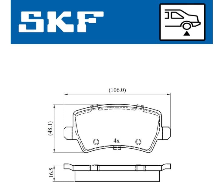 Brake Pad Set, disc brake VKBP90582