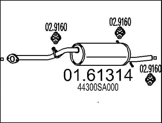 Rear Muffler 01.61314