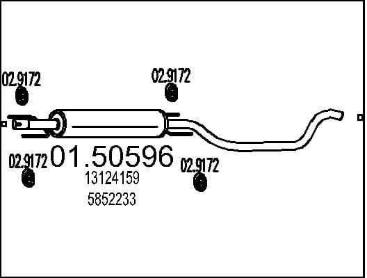 Centre Muffler 01.50596