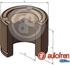 Piston, brake caliper D025496