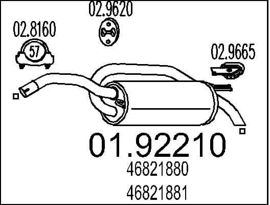 Rear Muffler 01.92210