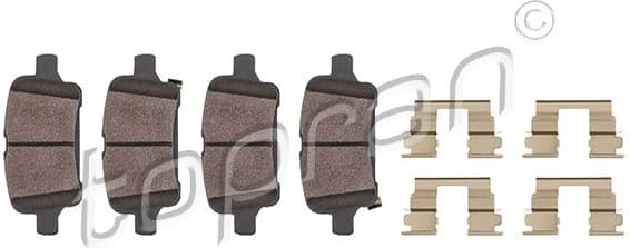 Brake Pad Set, disc brake 624 521