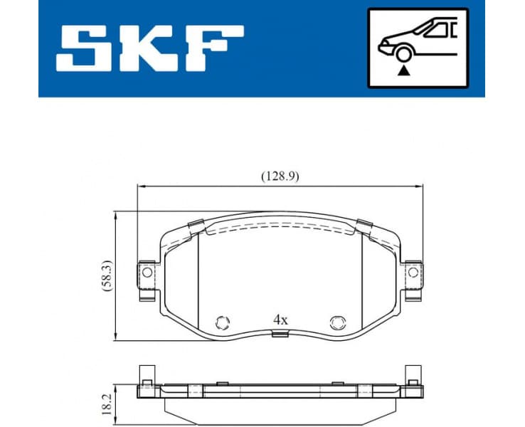 Brake Pad Set, disc brake VKBP80083