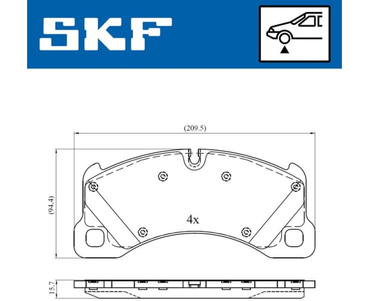 Brake pads front VKBP 80461