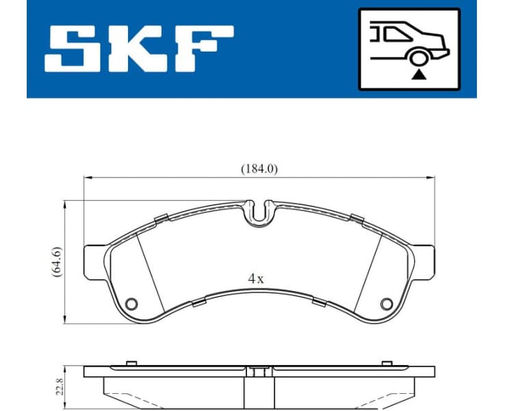 Brake Pad Set, disc brake VKBP90534