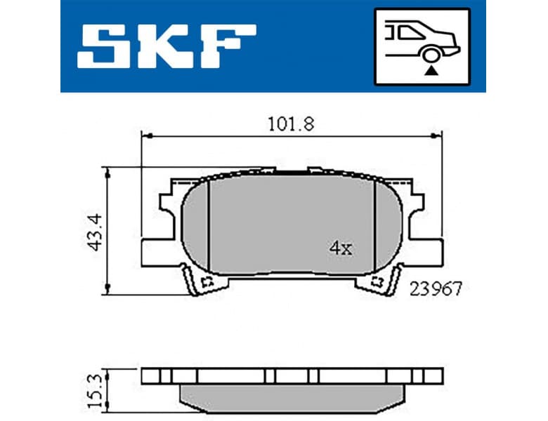 Brake Pad Set, disc brake VKBP90615