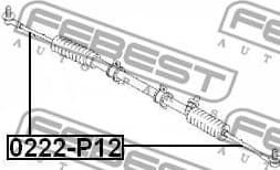 Inner Tie Rod 0222-P12 - image 2