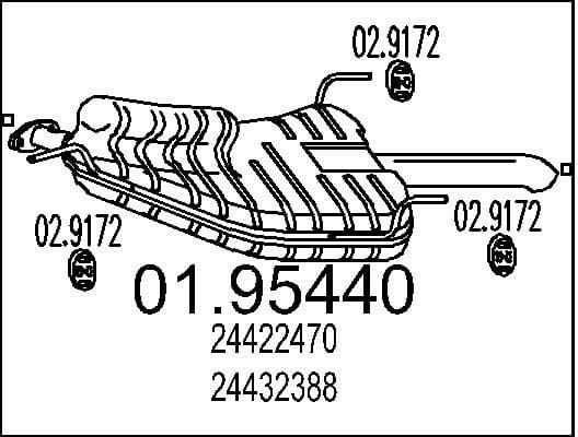 Rear Muffler 01.95440