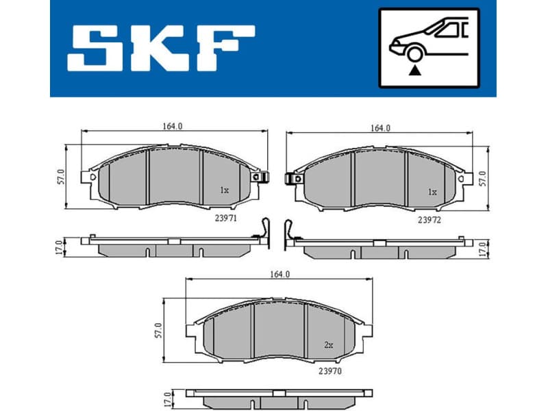 Brake Pad Set, disc brake VKBP80578A