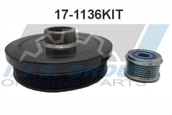Belt Pulley Set, crankshaft Technology & Quality, Made in Spain 17-1136KIT