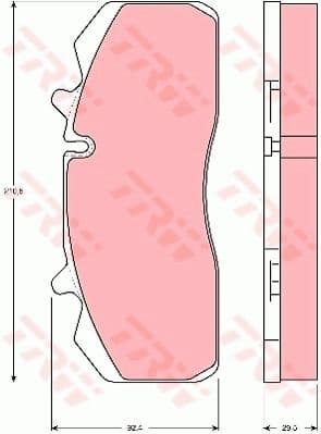 Brake Pad Set, disc brake GDB5083 - image 3