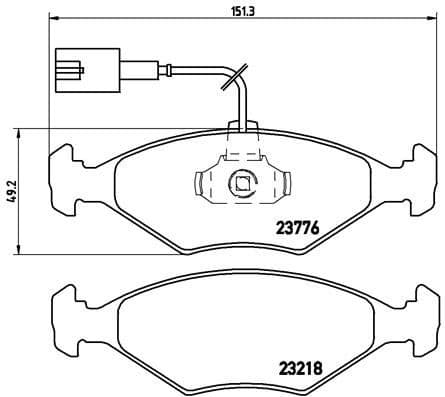 Brake Pad Set, disc brake PRIME LINE P 23 122
