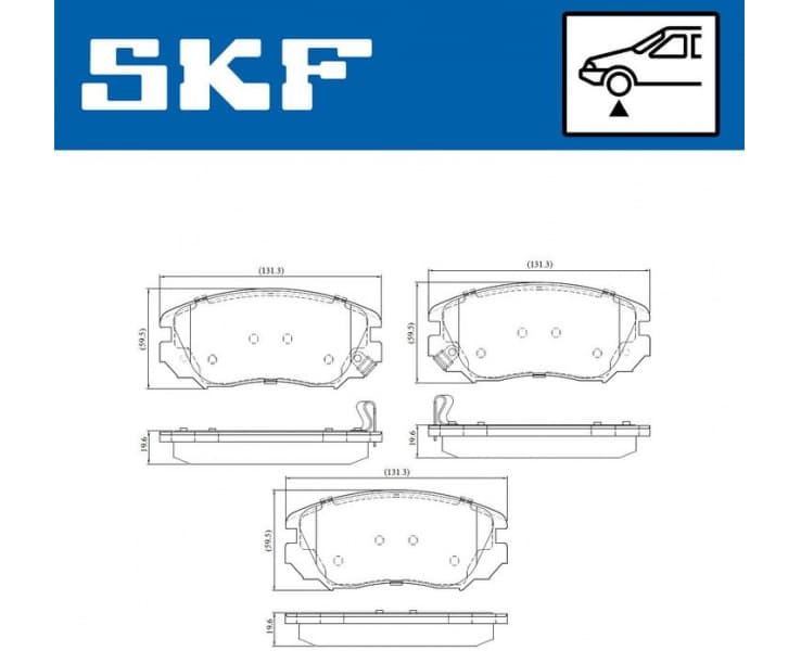 Brake pads front VKBP 80244 A