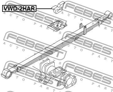 Leaf Spring Stop, auxiliary spring VWD-2HAR - image 2