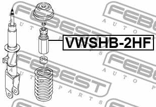 Protective Cap/Bellow, shock absorber VWSHB-2HF - image 2