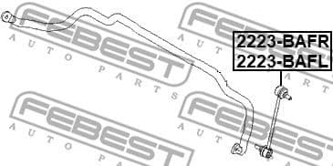 Link/Coupling Rod, stabiliser bar 2223-BAFL - image 2