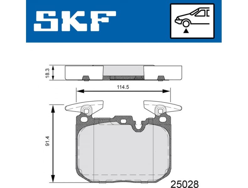 Brake Pad Set, disc brake VKBP80467