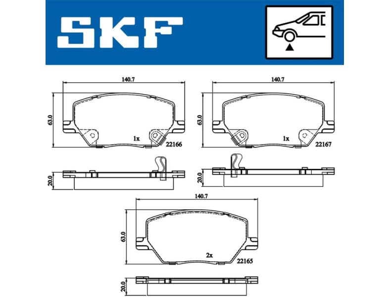 Brake Pad Set, disc brake VKBP80346A