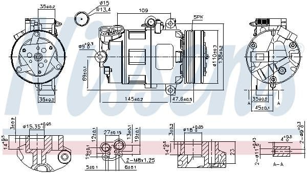 Compressor, air conditioning ** FIRST FIT ** 89422 - image 6