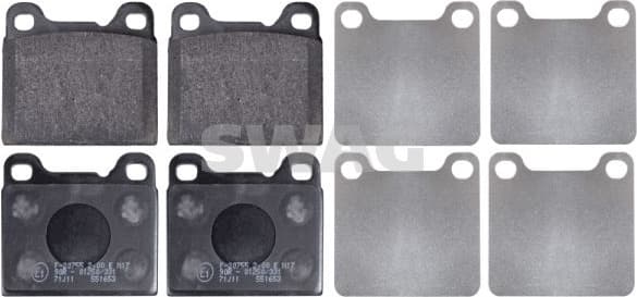 Brake Pad Set, disc brake 55 91 6231