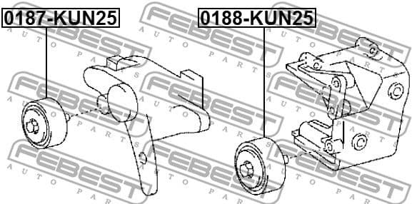 Tensioner Pulley, V-ribbed belt 0187-KUN25 - image 2