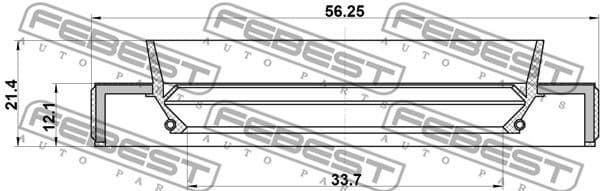 Shaft Seal, drive shaft 95HBY-35561221L - image 2