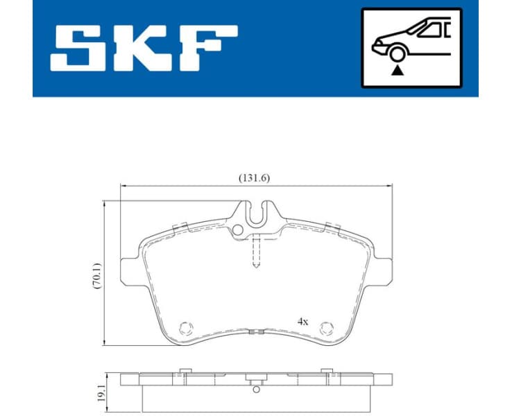 Brake Pad Set, disc brake VKBP80126