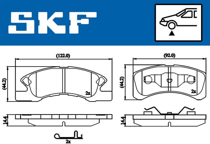 Brake Pad Set, disc brake VKBP80490A