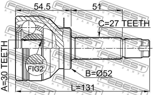 Joint Kit, drive shaft 0810-B13 - image 2