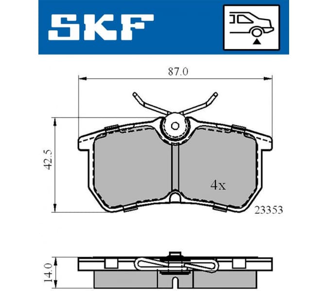 Brake Pad Set, disc brake VKBP90484