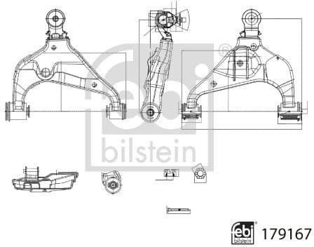 Control/Trailing Arm, wheel suspension 179167 - image 3