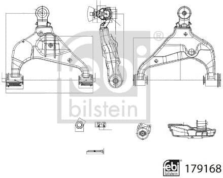 Control/Trailing Arm, wheel suspension 179168 - image 3