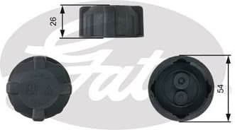 Cap, coolant tank RC202