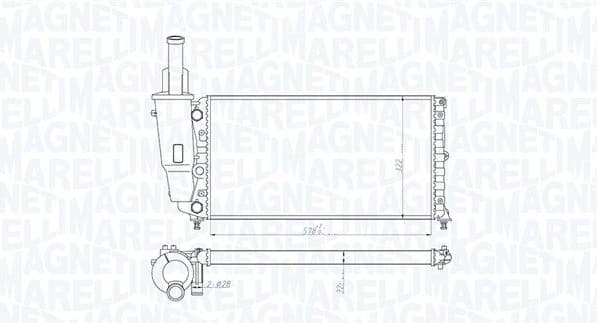 Radiator, engine cooling 350213114000