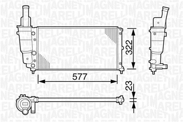 Radiator, engine cooling 350213114000 - image 2