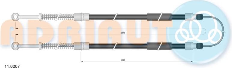 Cable Pull, parking brake 11.0207