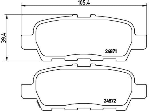 Brake Pad Set, disc brake PRIME LINE P 56 068