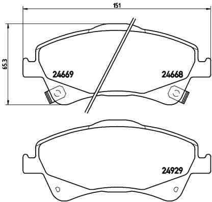 Brake Pad Set, disc brake XTRA LINE P83109X