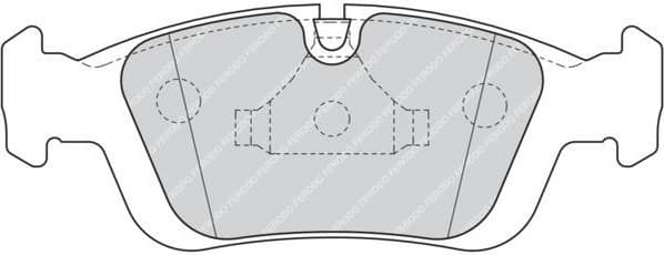 Brake pads front HANZE HBP1300